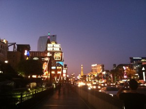 Just nearly sun down in Vegas, NV